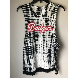 NWT Venley NCAA Tye Dye Shirt Wisconsin Badgers -